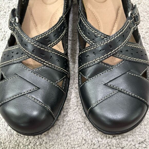 NEW Clarks Ashland Spin Q Black Size 7 WIDE - Picture 6 of 12